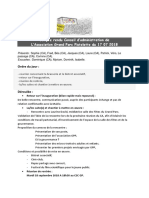 Compte Rendu Du Conseil D'administration Du 17 07 2018