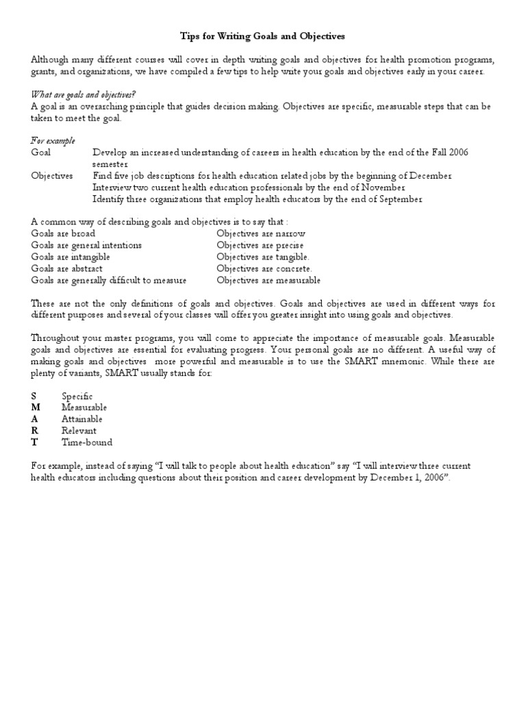 Academic goals essay examples(pdf) image