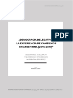 ¿Democracia Delegativa? La Experiencia Argentina en Tiempo de Cambiemos (2015-2017)