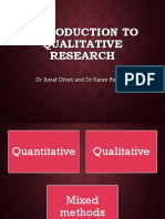 Introduction To Qualitative Research and Nursing 2018