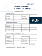 Mobility Agreement Training 2016-2017