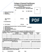 Practical Cardiology Application Form (FPC)