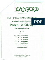 Six Solos Progressifs Pour Violon - Op62 - H Leonard PDF