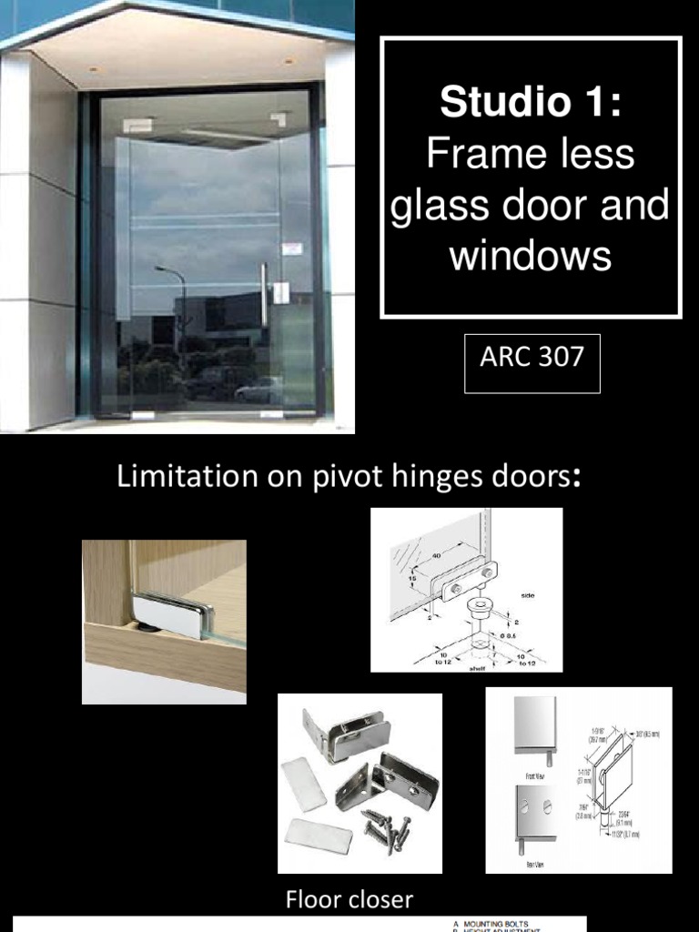 Studio 1-Frameless Glass and Its Details | PDF