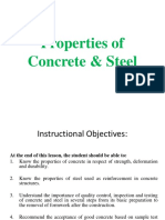 2.properties of Concrete and Steel