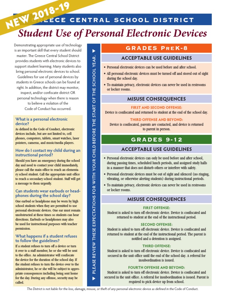 Guidelines for Student Device Use | PDF | Headphones | Consumer Electronics