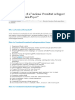 What Is The Role of A Functional Consultant in Support and Implementation Project