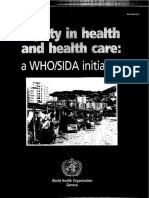 WHO_Equity in Health Care