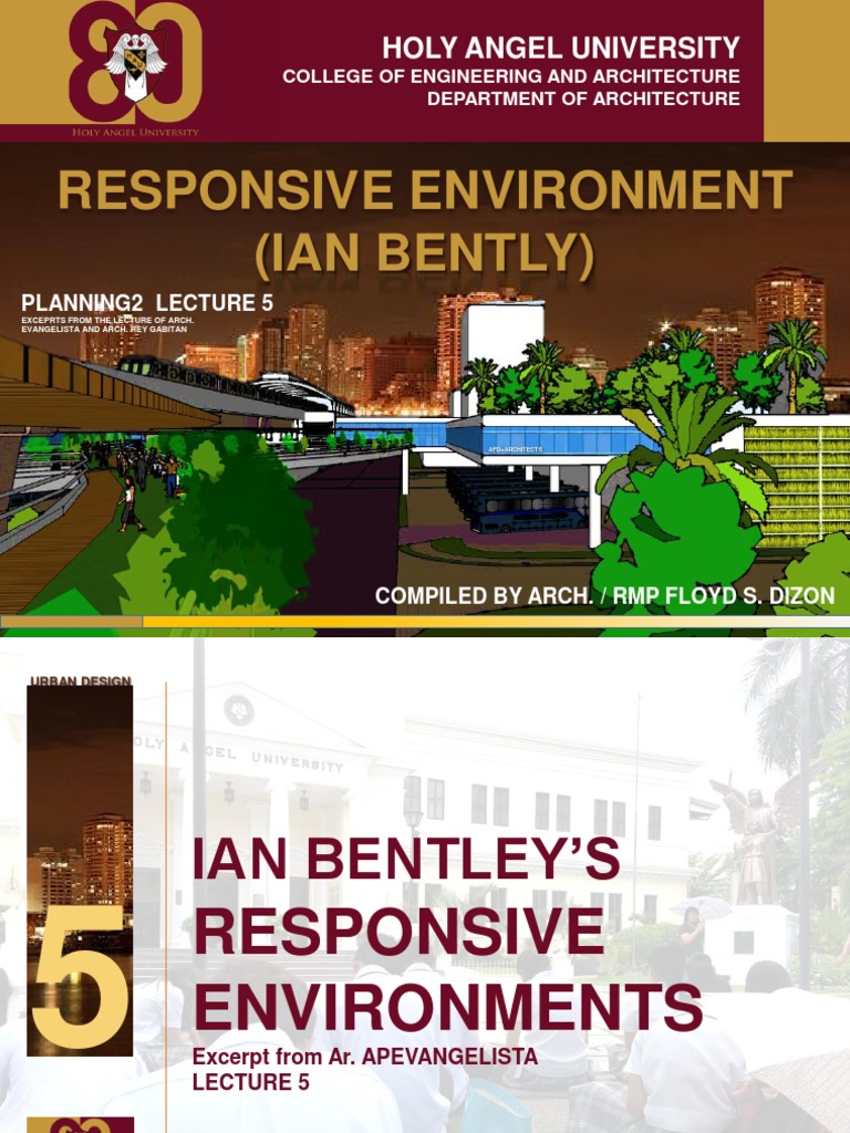 Ian Bentley's Responsive Environments | PDF | Urban Design | Design