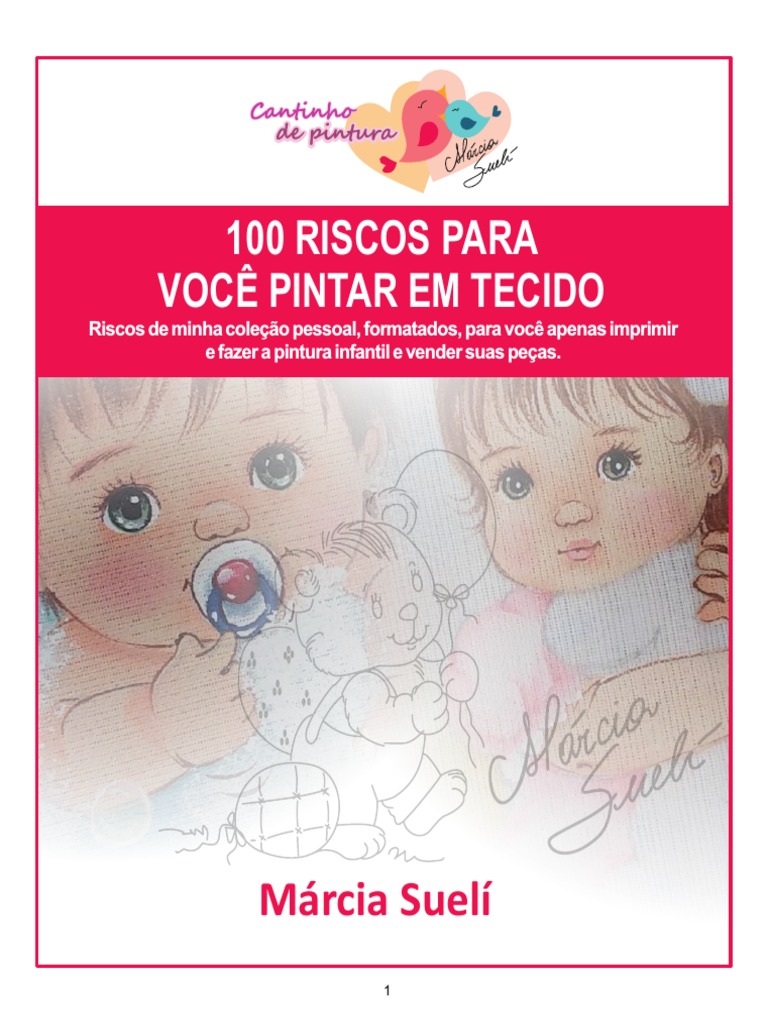 Riscos Infantis Pintura em Tecido | PDF, image size:768x1024