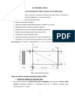 L5 - Analiza Unui Element Structural Plan Prin MEF-Model de Calcul