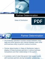 Partner Determination in Sales & Distribution