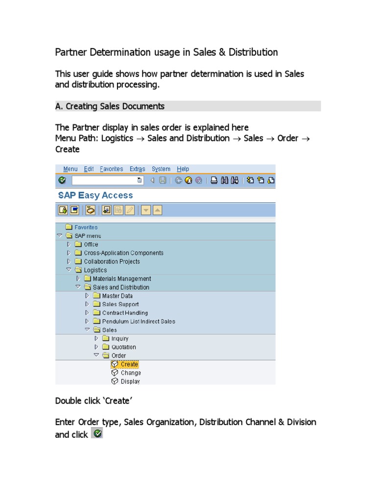 Partner Determination - User Guide | PDF