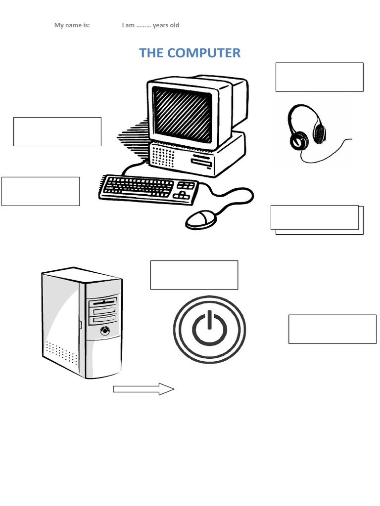Computer Parts Identification Worksheet | PDF | Games & Activities ...