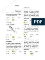 Problemas de Aritmética (Simulacro I)