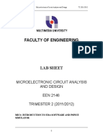 Faculty of Engineering: Microelectronic Circuit Analysis and Design EEN 2146 TRIMESTER 2 (2011/2012)