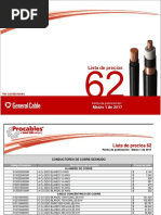 Lista de Precios Procables 62