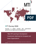MTI_Survey_2009_Success in Global Markets With Systematical Personnel and Organizational Development
