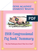 2018 Congressional Pig Book by CAGW
