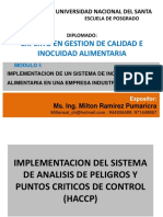 Implementación del HACCP en una empresa alimentaria