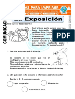 Ficha de La Exposicion para Segundo de Primaria