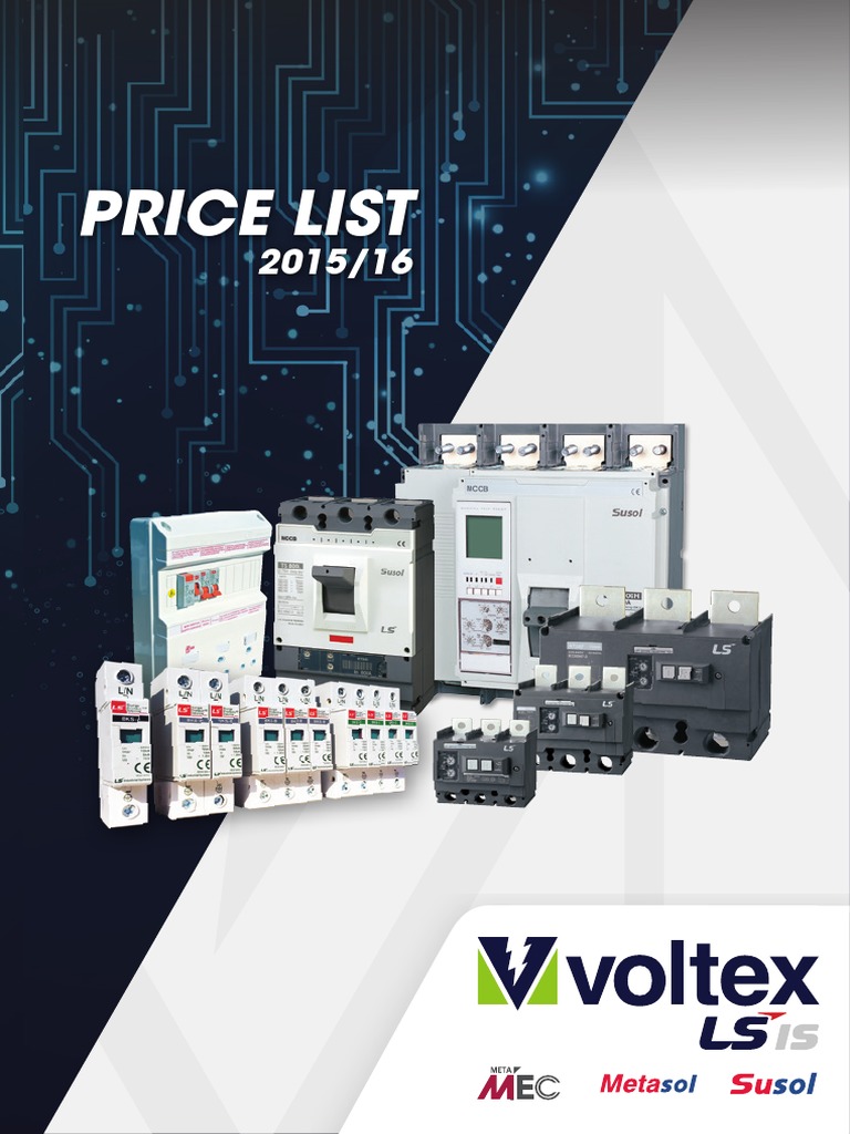 Voltex Electrical Price List 2015/16 | PDF | Lightning | Manufactured Goods