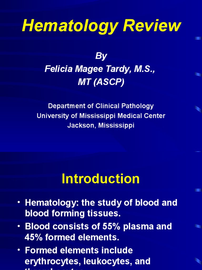 Hematology Essentials for Clinicians | PDF | Anemia | White Blood Cell