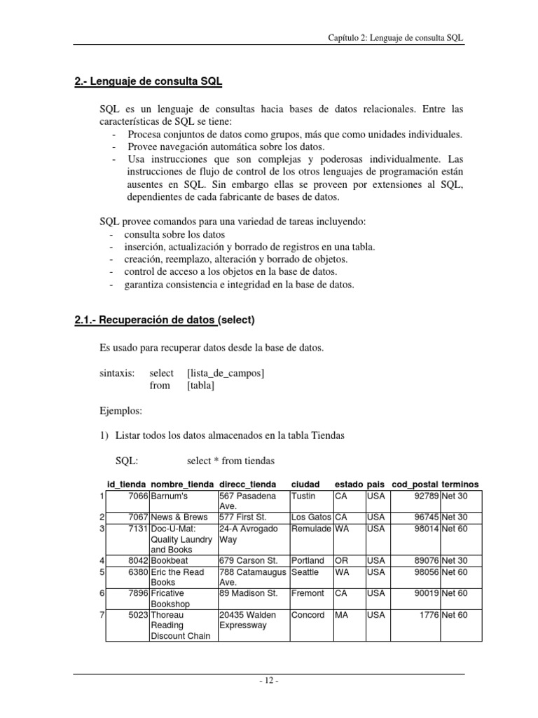 BDatos PDF | PDF | SQL | Datos de computadora