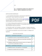 Trabajo Final 3° Medio Lenguaje Electivo