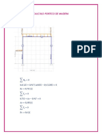 Calculo Portico de Madera