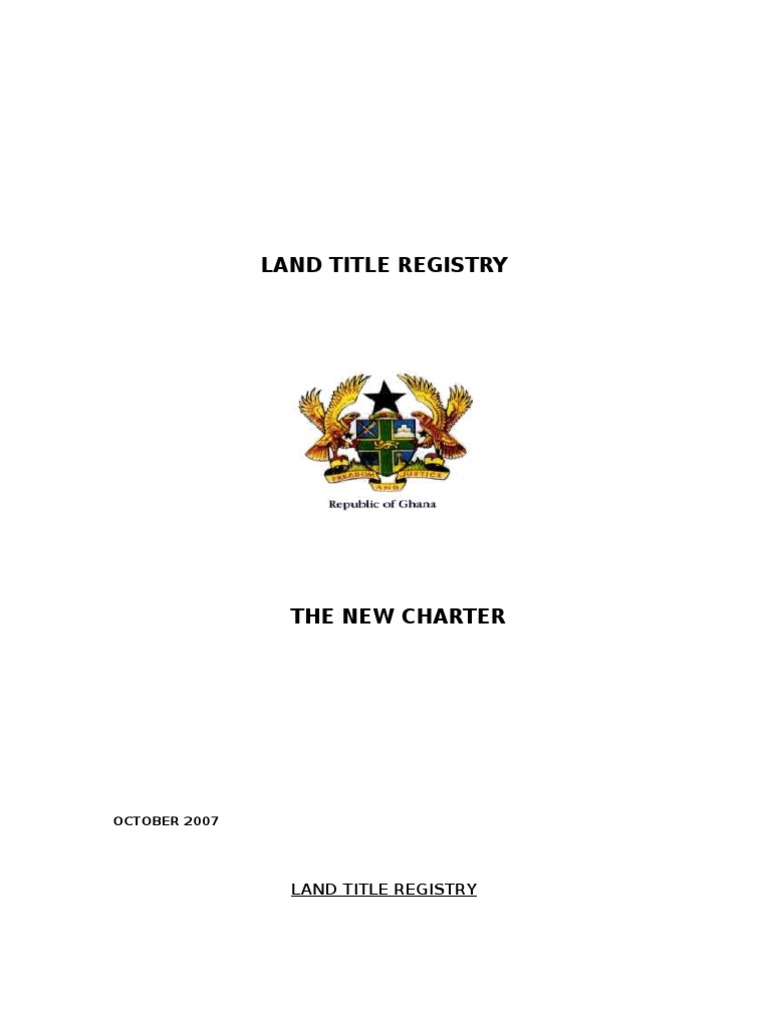 Land Title Registry Ghana PDF