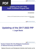 Presentation On The PIP Updating Guidelines PDF