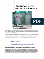Jasa Makloon Kaos Berkualitas Di Surabaya