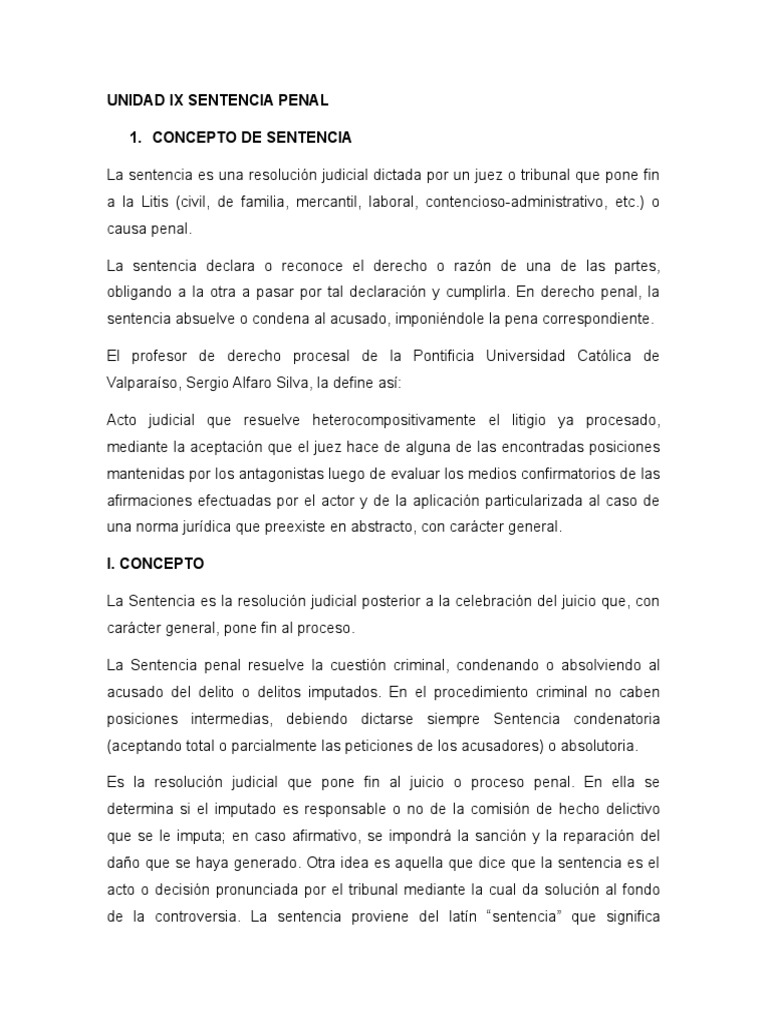 Sentencia Penal | Descargar gratis PDF | Sentencia (ley) | Derecho penal