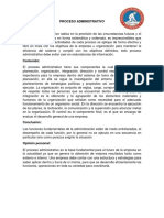 Informe Proceso Administrativo