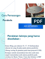 Cara Pemasangan Parabola