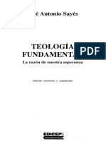 Teología Fundamental Por José Antonio Sayés