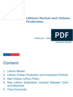 Lithium Market A Chilean Production