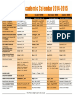 ATTACHMENT 3 - Academic Calendar 2014-2015