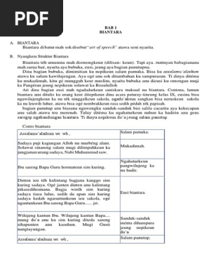 Rangkuman Materi Basa Sunda Kelas 10 Pdf
