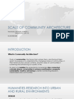 Scale of Community Architecture