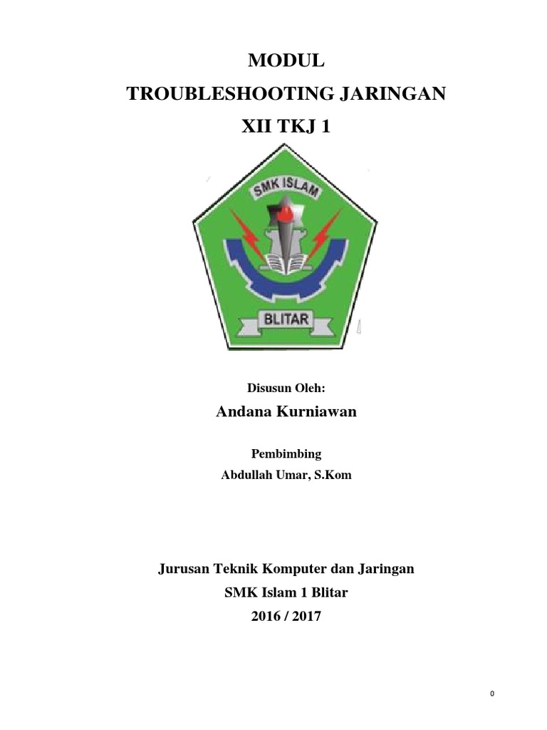 09 Andana Modul Troubleshooting Jaringan  XII TKJ  1