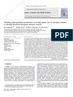 T Sugimoto Modeling Phytoplankton Production in Ise Bay, Japan Use of Nitrogen Isotopes to Identify Dissolved Inorganic Nitrogen Sources Estuarine, Coastal and Shelf Science 2010