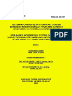 Laporan Tugas Akhir Sistem Informasi Usaha Konveksi Gordyn Berbasis Website Dengan Fitur SMS Gateway