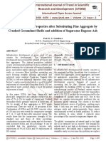 Effect On Concrete Properties After Substituting Fine Aggregate by Crushed Groundnut Shells and Addition of Sugarcane Bagasse Ash