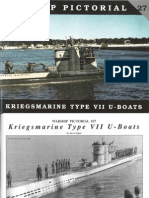 Warship Pictoral 27 - Kriegsmarine Type VII U-Boats