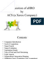 Acquisition of eHRO by ACS (A Xerox Company)