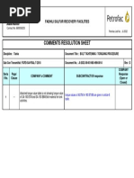 Comments Resolution Sheet: Fadhili Sulfur Recovery Facilities