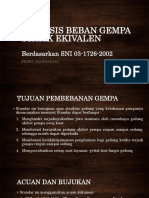 Analisis Beban Gempa Statik Ekivalen