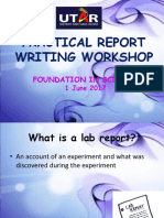Report Writing Workshop Discussion 201705.1